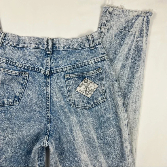 Vintage 80’s Patchwork Acid Wash Jeans - Picture 4 of 12